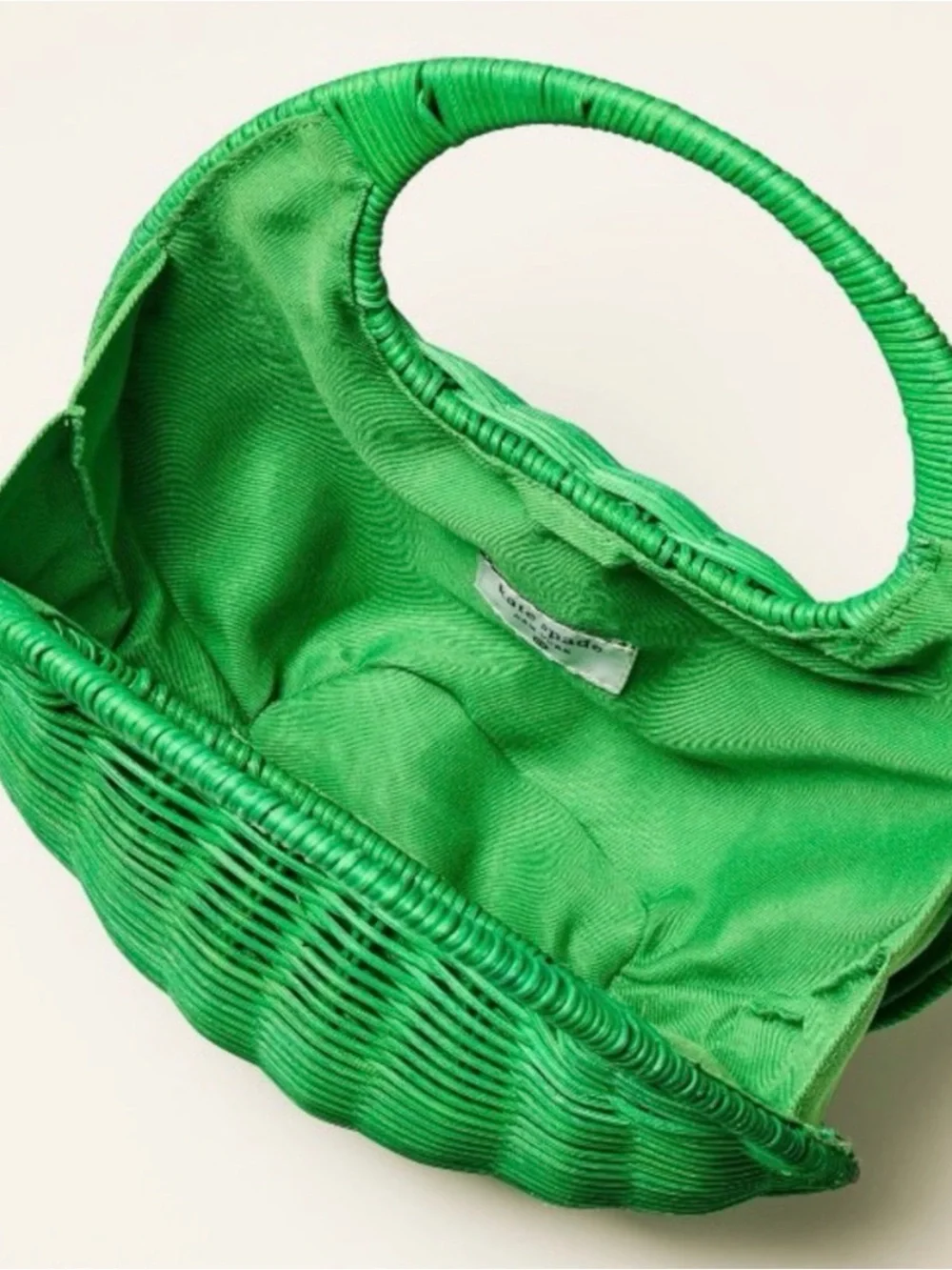 Kate Spade x Target green wicker bag
